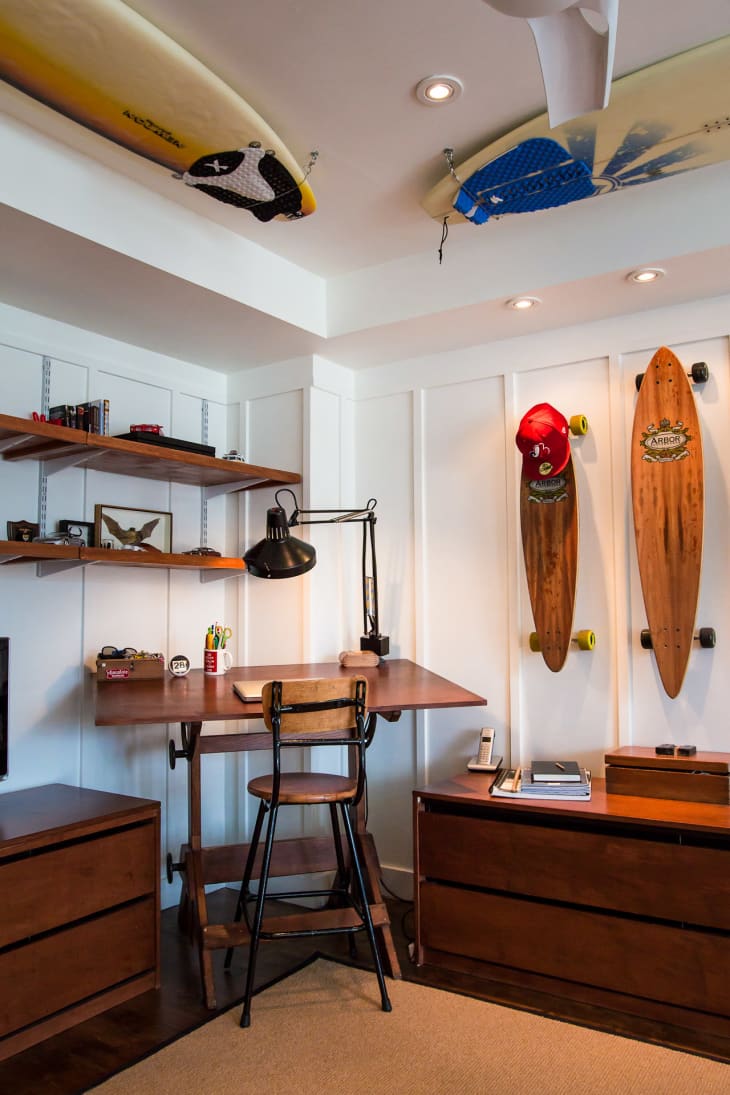 Surfboard hotsell pulley storage